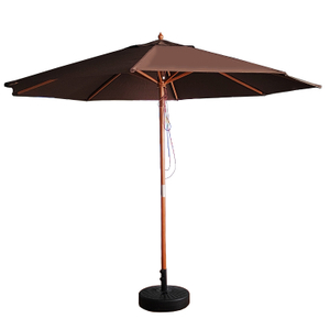Uplion 10 ft Wooden Garden Table Umbrellas Market Parasol Outdoor Patio Umbrella