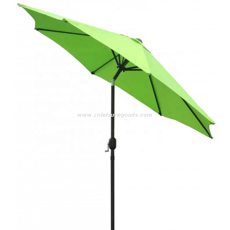Chinese Parasol 10' Tilt Patio Beach Umbrella Outdoor Table Umbrella with 8 Steel Ribs Sun Umbrella Parasol