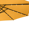 Uplion Sun Garden Parasol hanging with LED solar lights strip lights outdoor umbrella with tilt and crank
